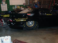 Rear Side View of Dave Green's Finished 1999 Top Sportsman Camaro